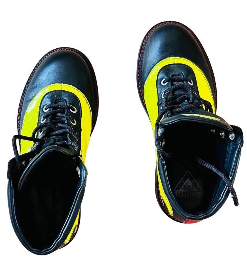 Fluevog 7th Heaven Pyro Boots Flames 🔥 Size 8 - photo 2