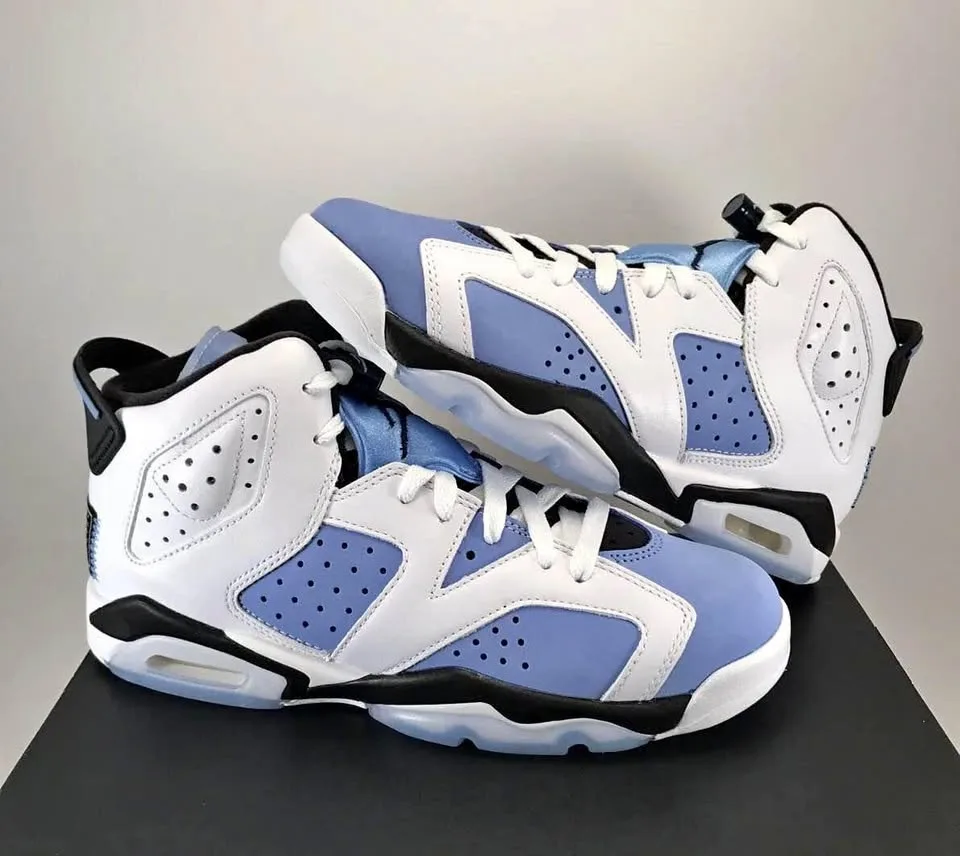 Jordan 6 Unc White