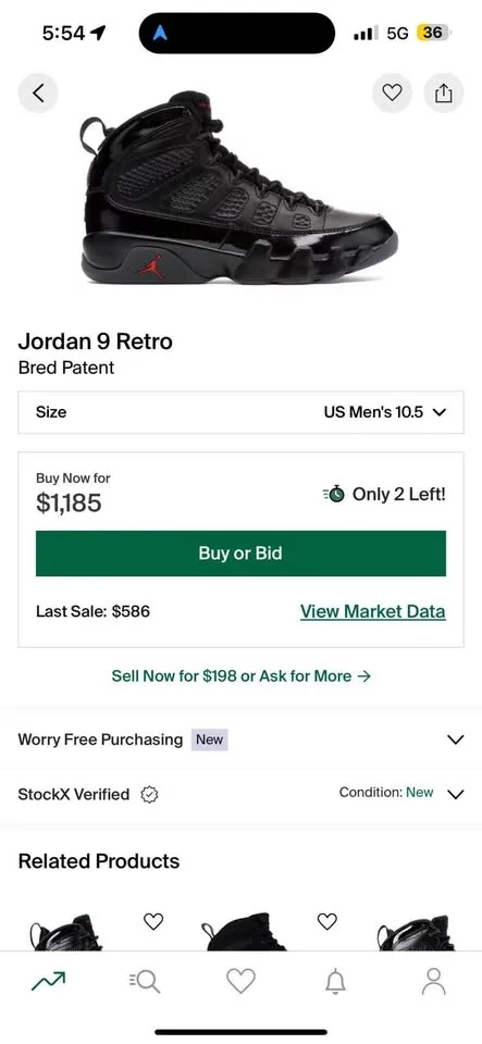 Jordan Bred 9’s (US SIZE 10.5) image indicator(6)