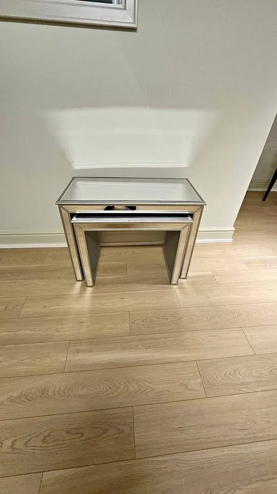 Mirrored Nesting Table