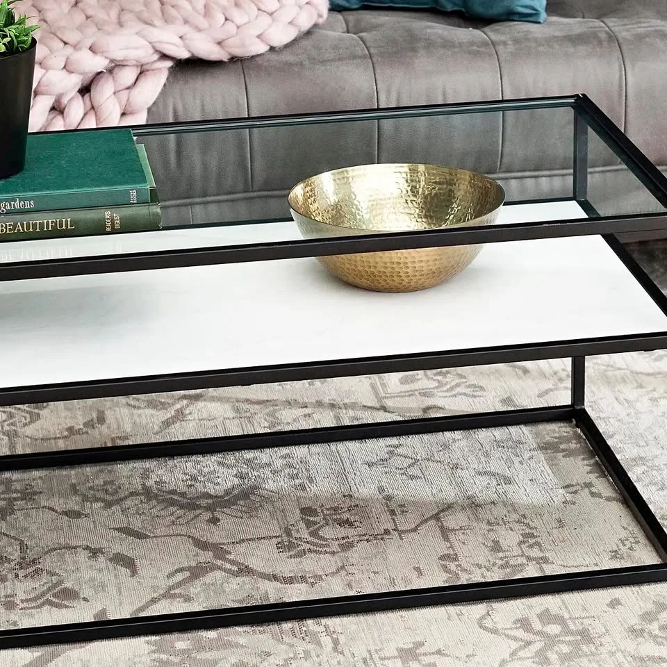 Tazmin Frame Coffee Table with Storage – Great Condition
