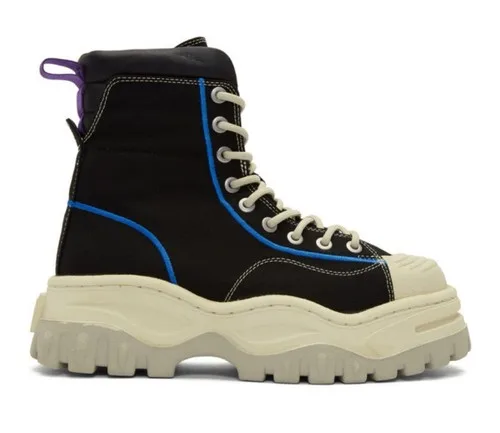 Eytys Black & Blue Canvas Akira Sneakers