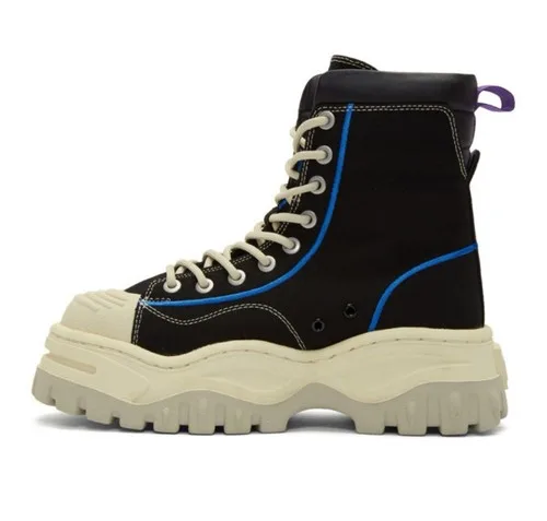 Eytys Black & Blue Canvas Akira Sneakers image indicator(2)