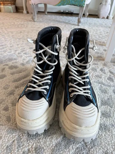 Eytys Black & Blue Canvas Akira Sneakers image indicator(5)