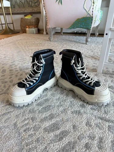 Eytys Black & Blue Canvas Akira Sneakers image indicator(7)