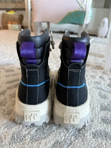 Eytys Black & Blue Canvas Akira Sneakers image indicator(8)