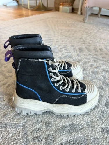 Eytys Black & Blue Canvas Akira Sneakers image indicator(9)