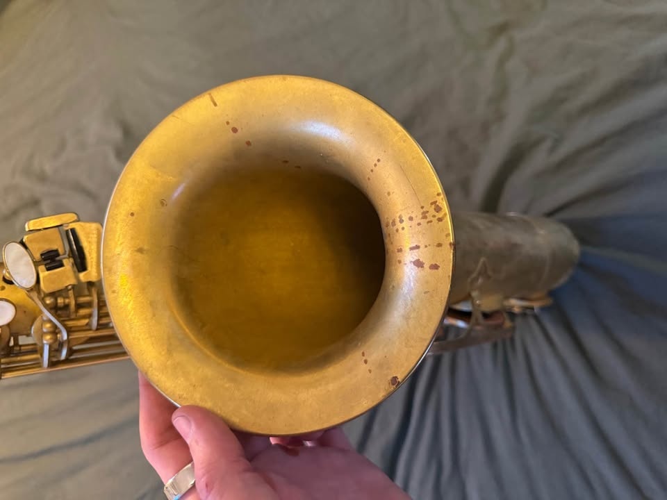 RSR Vintage Tenor Saxophone Raw Brass Pro Setup Hard Case - photo 4