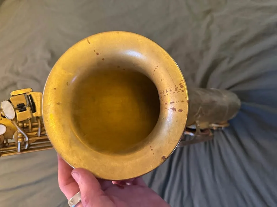 RSR Vintage Tenor Saxophone Raw Brass Pro Setup Hard Case image indicator(4)