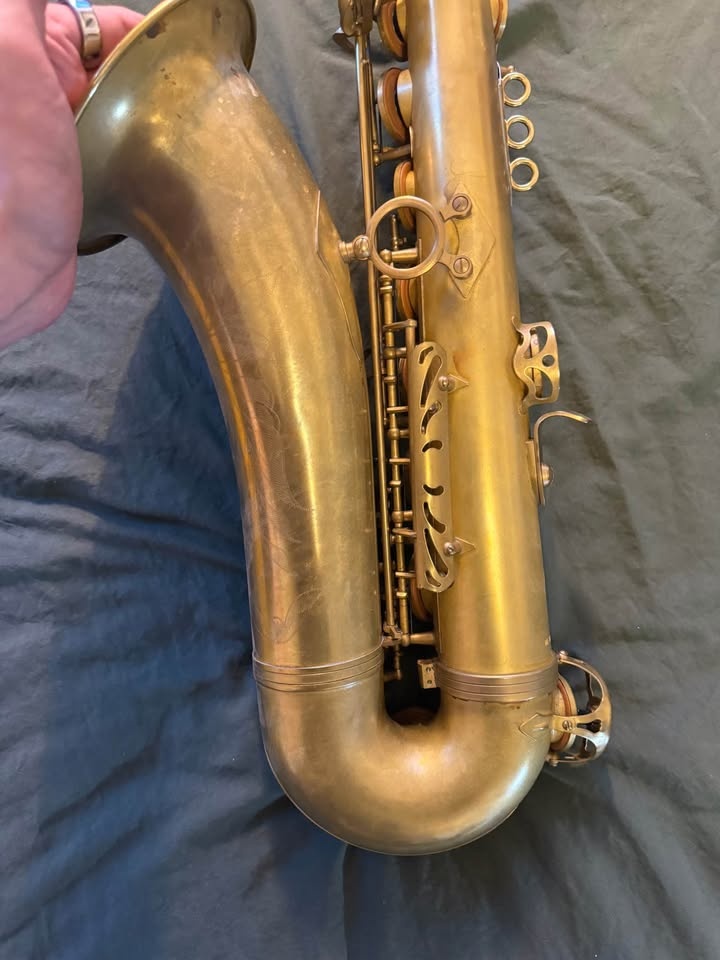RSR Vintage Tenor Saxophone Raw Brass Pro Setup Hard Case - photo 5