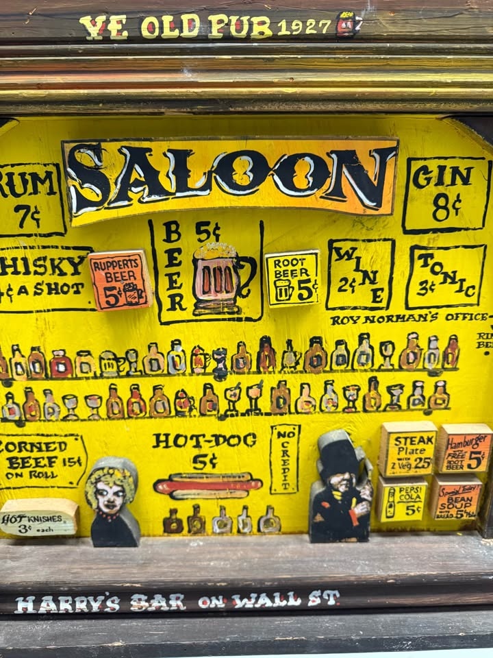 Hand Painted Folk Art Sign by Harry Glaubach (1994) NYC Artist - photo 2