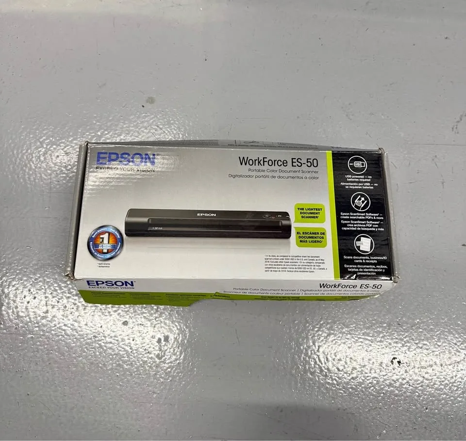 Epson Workforce ES-50 Document Scanner