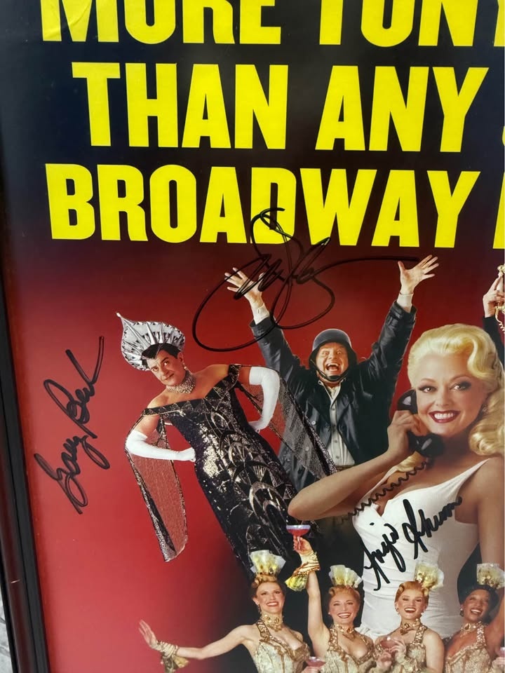 The Producers Broadway Poster Cast Signed Framed 23 x 14 - photo 2