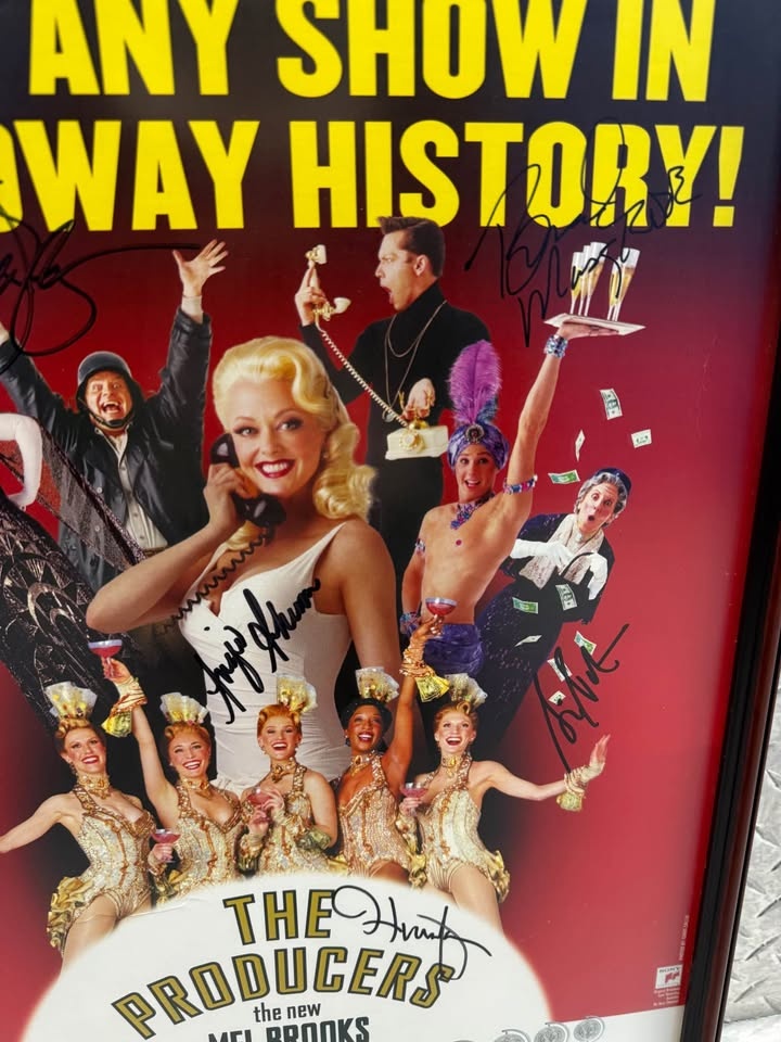 The Producers Broadway Poster Cast Signed Framed 23 x 14 - photo 3