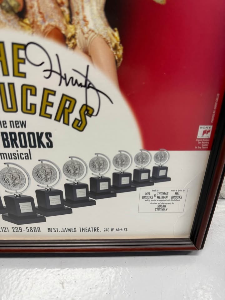 The Producers Broadway Poster Cast Signed Framed 23 x 14 - photo 4