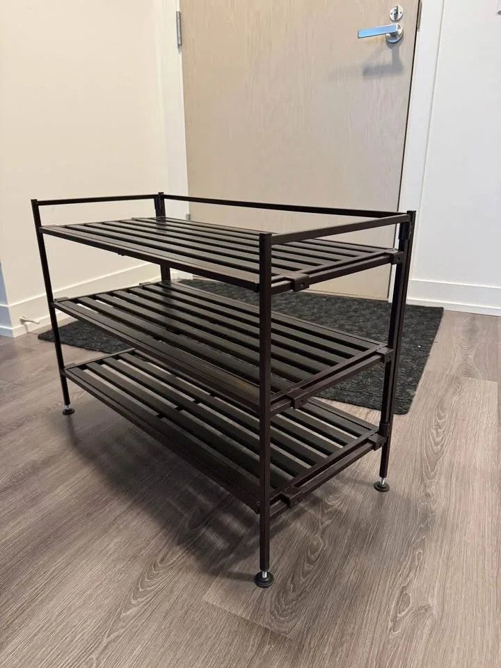 Metal Shoe Rack (wood color) image indicator(2)