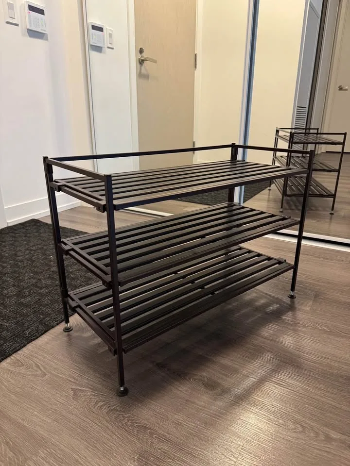 Metal Shoe Rack (wood color) image indicator(3)