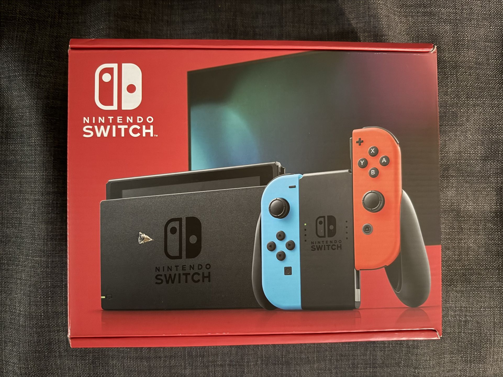 Nintendo Switch V2 (2019) – New – Neon Joy-Cons – 32GB