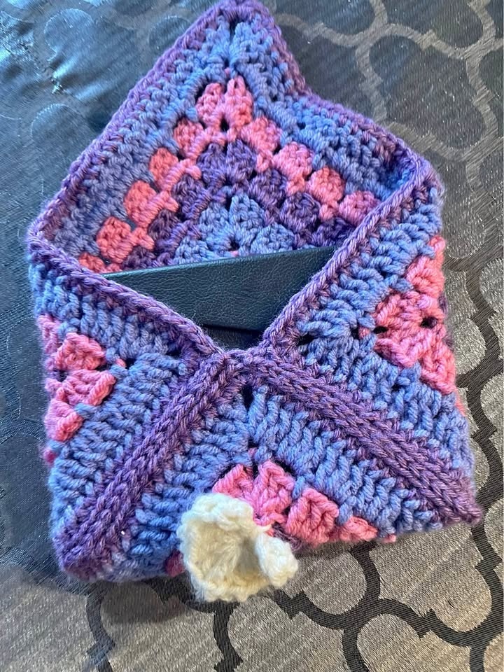 Handmade Crochet Book Sleeve - Customizable Colors & Sizes! 📚✨