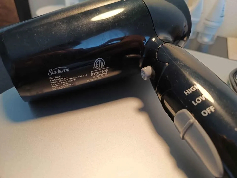 Sunbeam Hair Dryer image indicator(4)
