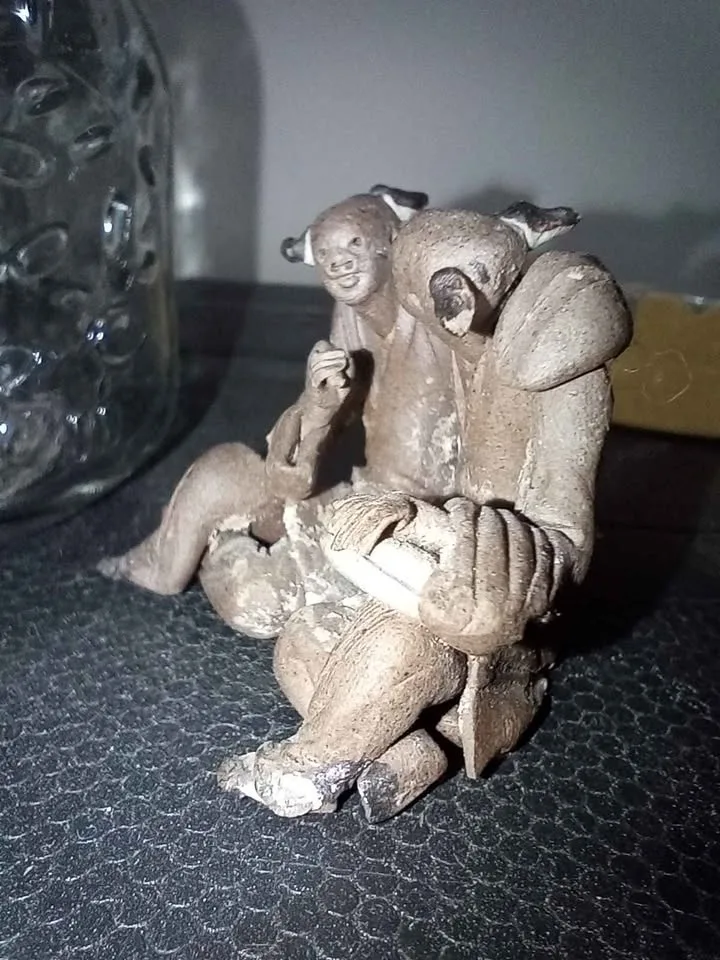 Vintage Asian clay mudmen image indicator(2)