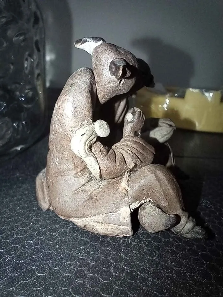 Vintage Asian clay mudmen image indicator(3)