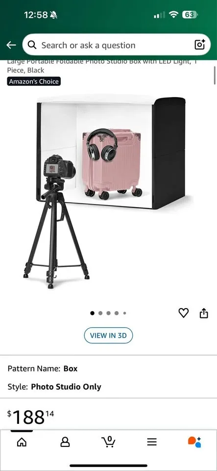 Amazon Basics Light Box Photography