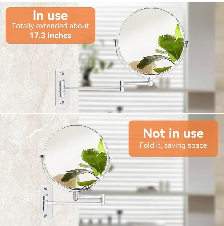 Wall Mounted magnification mirror - photo 4