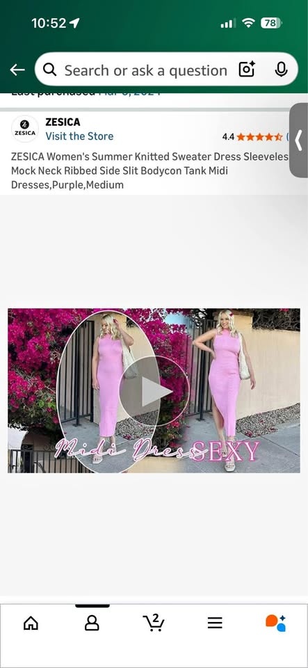 Woman’s Sleeveless Dress