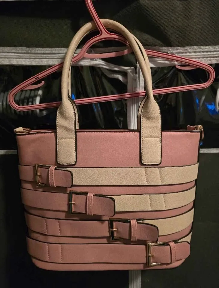 Pink Buckle Handbag