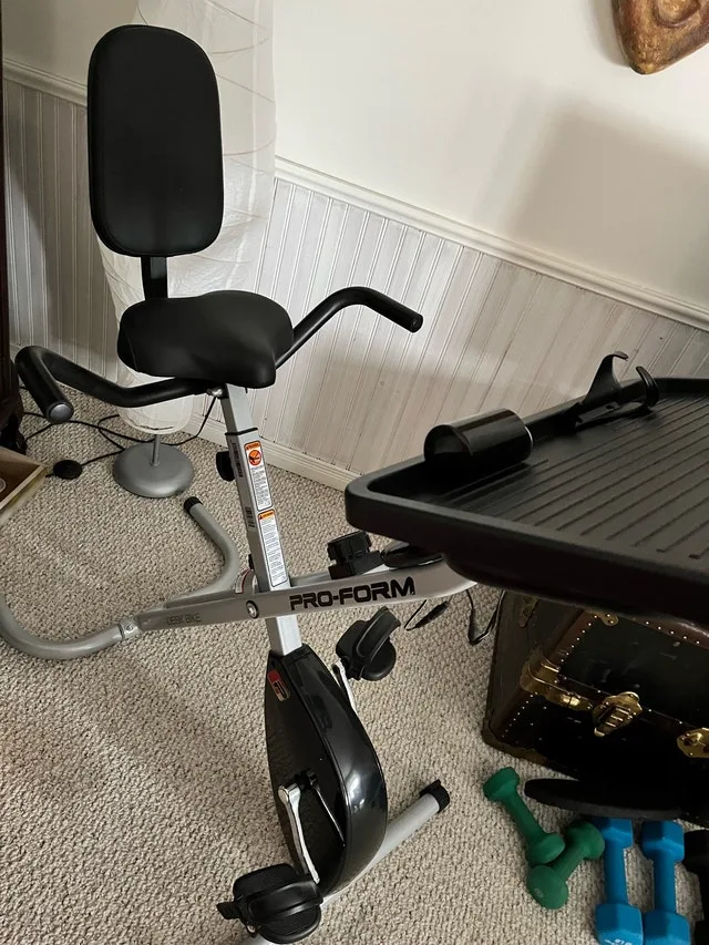 Exercise bike/desk