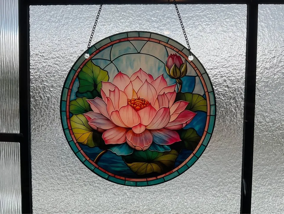 Dreamcatcher, Lotus, Sunset River & Wolf Suncatchers image indicator(2)