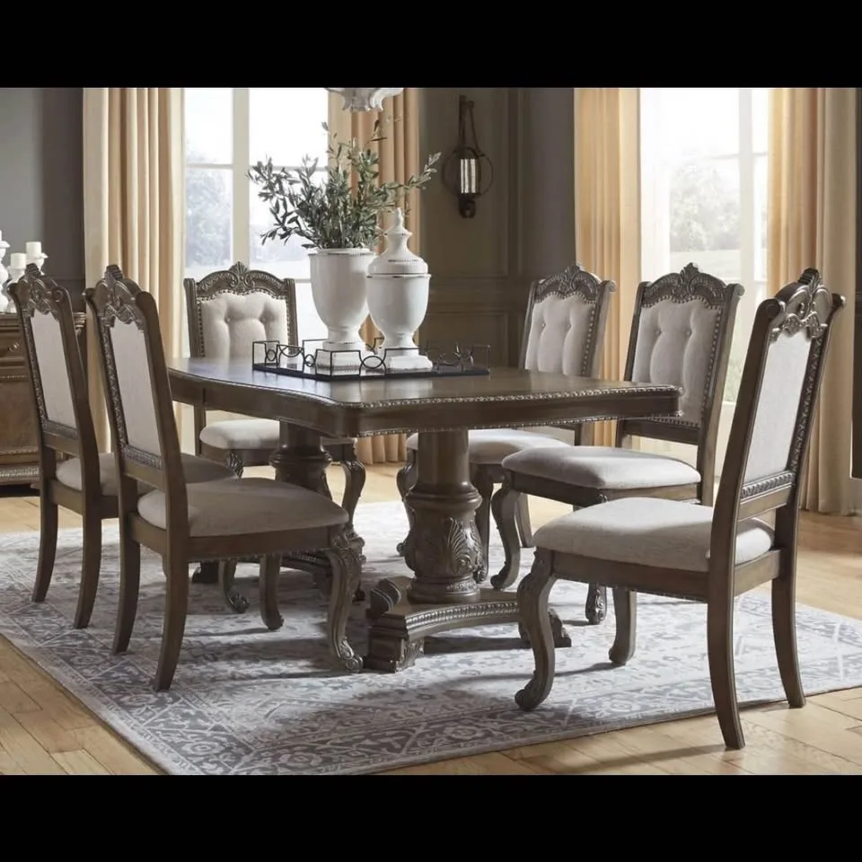 Ashley Charmond Dining Table And 8 Chairs