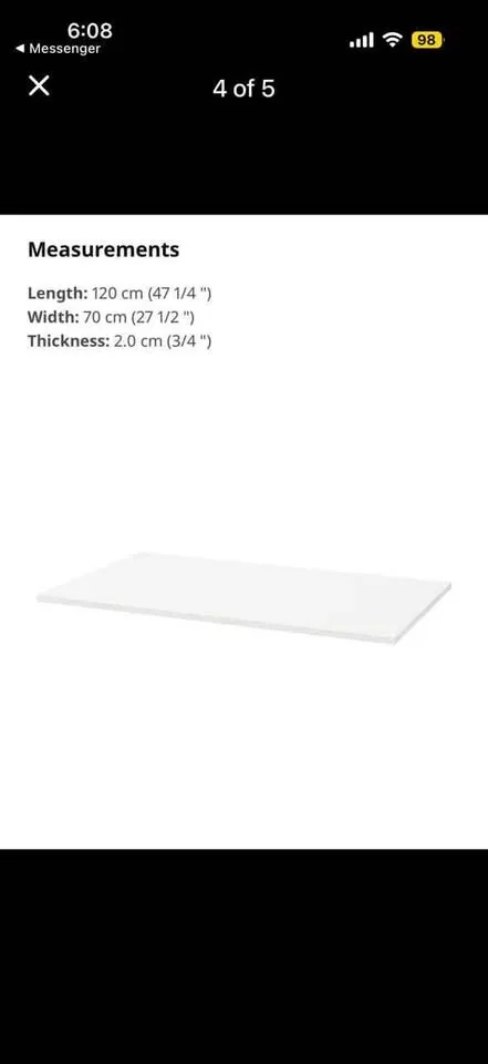 Trotten Ikea Standing Desk with crank image indicator(3)