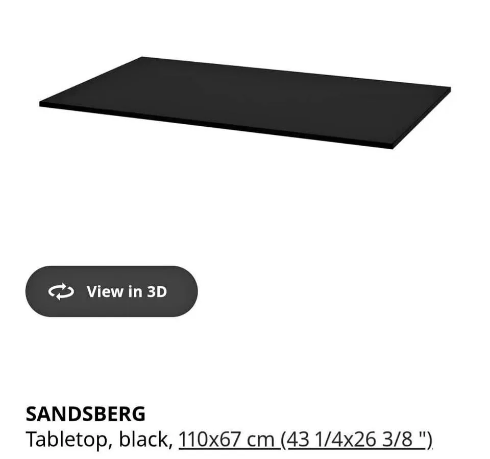 2 black Sandsberg table