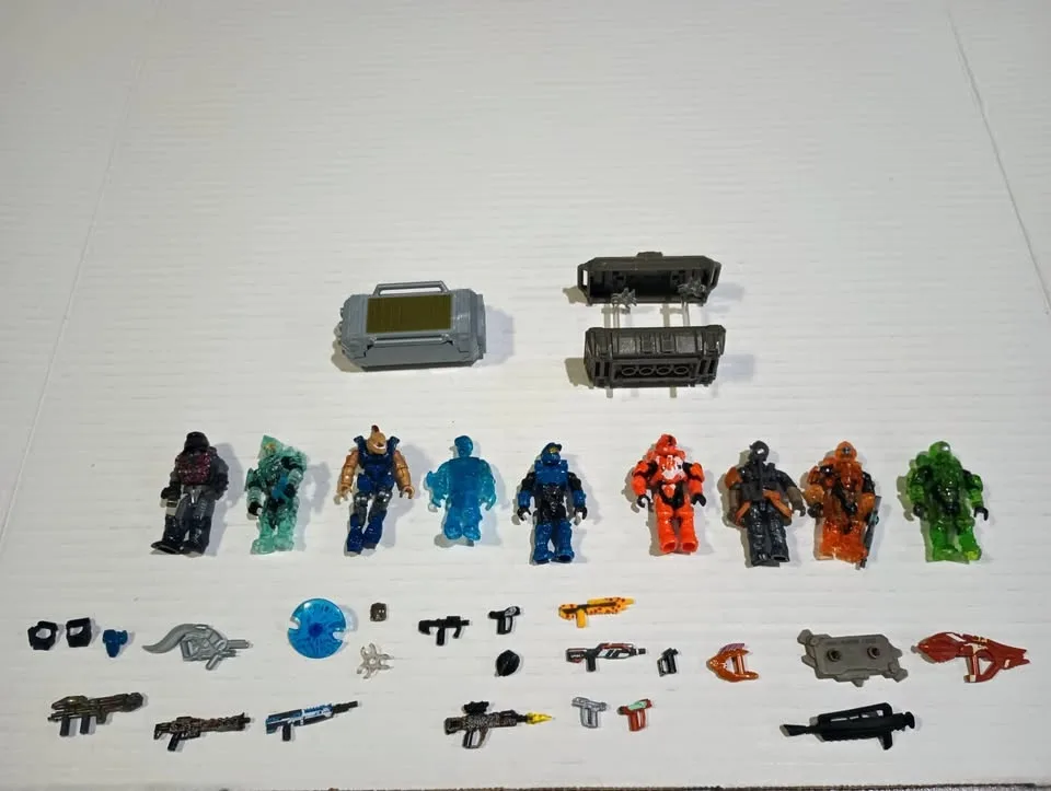 Lot of Mega Construx Halo Toy Figures and Accessories