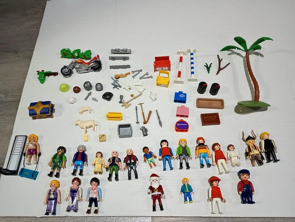 Large Lot of Playmobil Toy Figures and Accessories