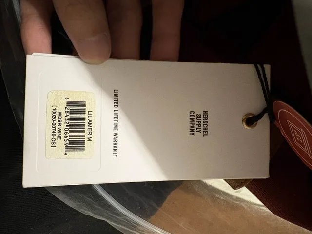 NEW NEVER USED, Herschel Backpack - Windsor Wine Colour image indicator(3)