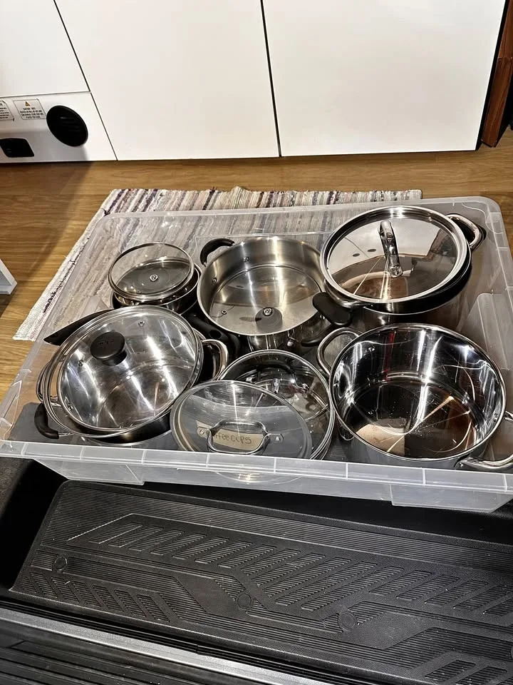 IKEA 365+ & ANNONS Pots With Lids – 8-Piece Bundle – Like New