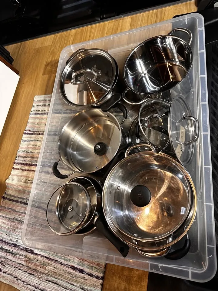 IKEA 365+ & ANNONS Pots With Lids – 8-Piece Bundle – Like New image indicator(4)