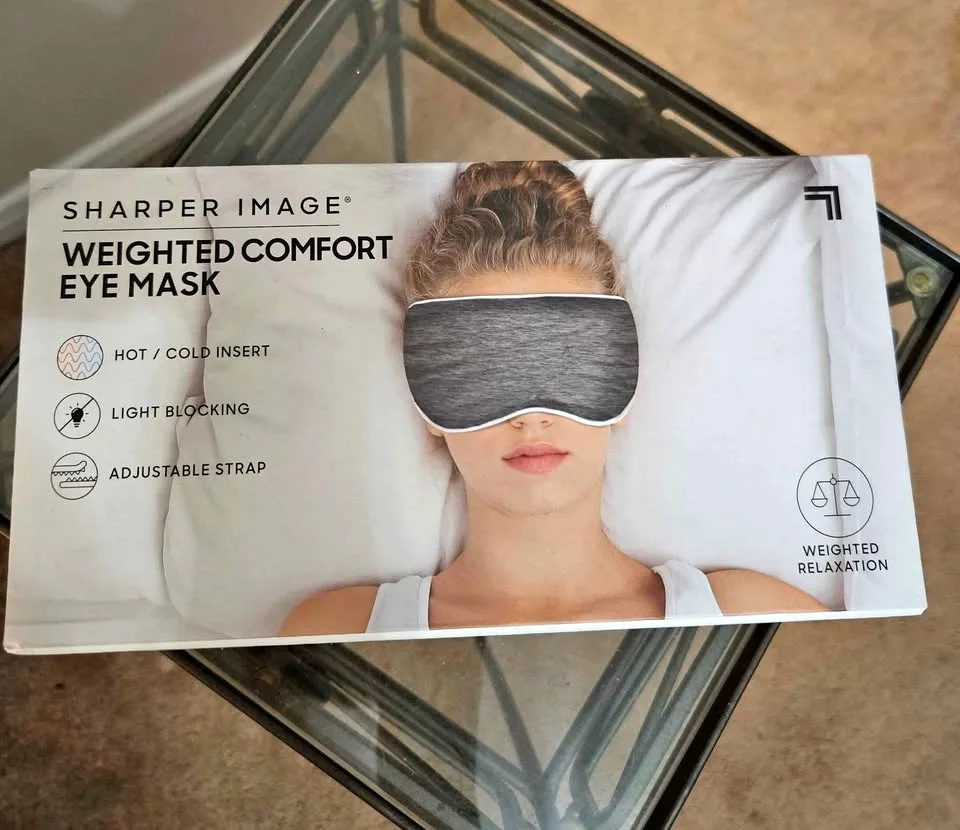 Sharper Image Weighted Comfort Eye Mask BRAND NEW thumbnail