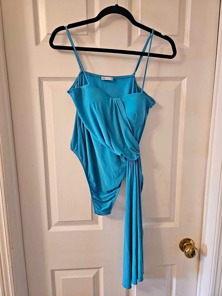 Blue Zara Bodysuit (Large) thumbnail