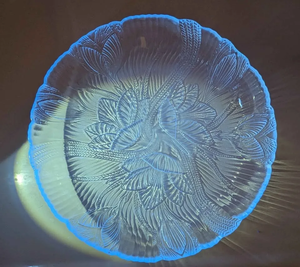 Vintage Arcoroc Canterbury Crocus Clear Glass Plate #cleanout image indicator(3)