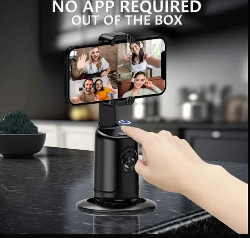 🚀 Auto Tracking Phone Holder – Smart 360° Cameraman Robot image indicator(2)