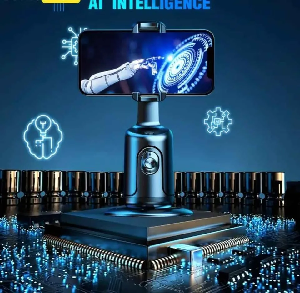 🚀 Auto Tracking Phone Holder – Smart 360° Cameraman Robot image indicator(3)