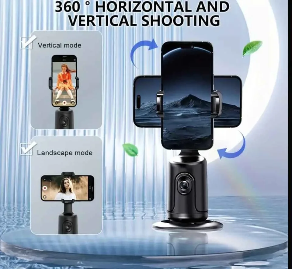 🚀 Auto Tracking Phone Holder – Smart 360° Cameraman Robot image indicator(6)