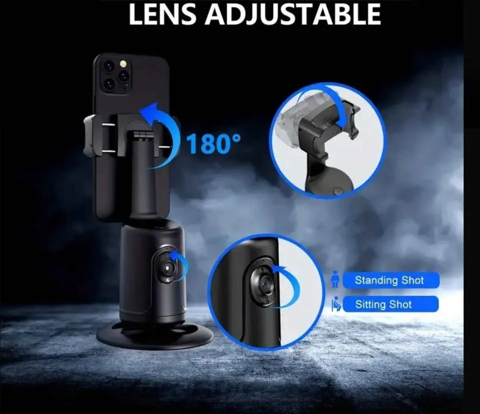 🚀 Auto Tracking Phone Holder – Smart 360° Cameraman Robot image indicator(9)