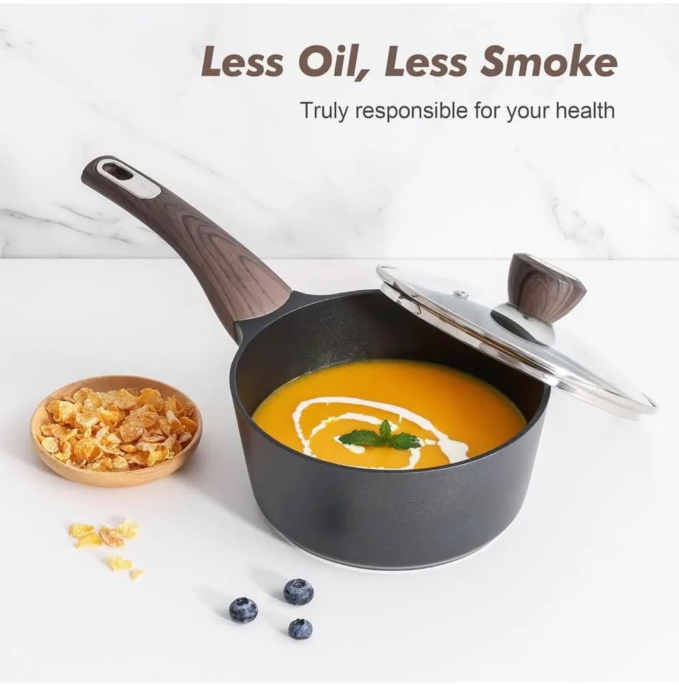 Sensarte 14-Piece Non-Stick Cookware Set - Black image indicator(6)