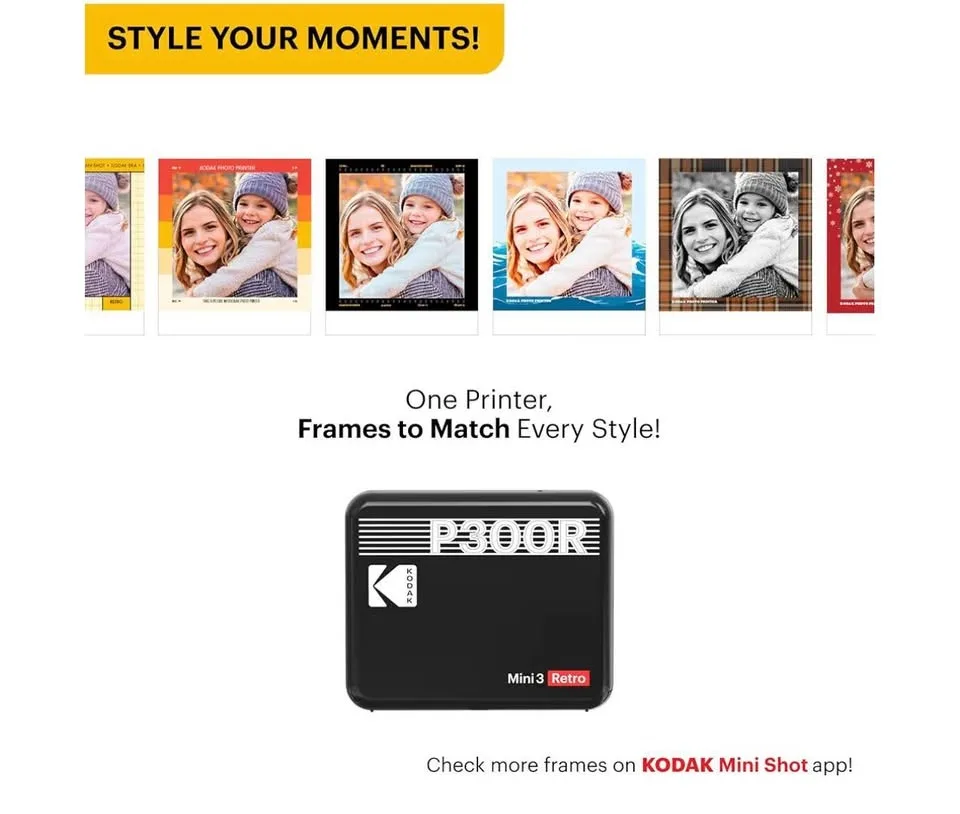 Brand new KODAK MINI 3 retro portable photo printer image indicator(6)