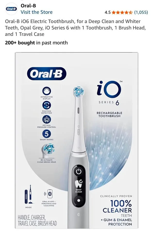 Brand new and sealed Oral-B iO series 6 electric toothbrush